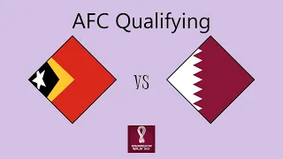 Timor-Leste vs Qatar - Asian Qualifying (Round 2 Group F)