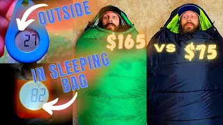 0 Degree Sleeping Bags || Teton Sports Leef vs Paria Thermodown || (+Bloopers because YT is Hard)