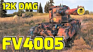 WoT FV4005 Gameplay ♦ 12k Dmg 8 Frags ♦ Tank Destroyer Review