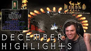 Best Project Diablo 2 Drops and Stream Highlights!!!  December 2020 - GG Corruptions, SOJ and more!!