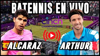 Carlos Alcaraz vs Arthur Rinderknech  - ATP 500 de Queen´s - EN VIVO