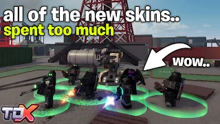 I Spent THOUSANDS of GOLD Just For These New SKINS.. | Roblox Tower Defense X