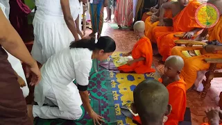 Bhikku ordination of two young children at Sri Sambodhi viharaya -KASSP  Part03