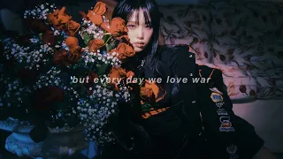 YENA - LOVE WAR (english lyrics)