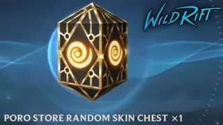 OPENING PORO STORE RANDOM SKIN CHEST #6 - WILD RIFT (ANOTHER FREE EPIC SKIN!)