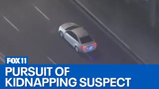 Police chase kidnapping suspect near Whittier