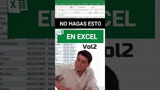 ❌ NO hagas esto en Excel (Vol2) (Fallos de Excel)