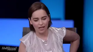 Emilia Clarke - required to stop smiling and be stoic and cold instead for GOT