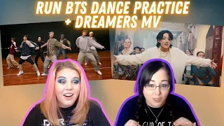 BTS Run BTS Dance Practice + Jung Kook featuring Fahad Al Kubaisi - Dreamers MV | K-Cord Girls React