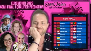 EUROVISION SEMI-FINAL 1 QUALIFIER PREDICTION (PRE-REHEARSAL) | EUROVISION 2022 | EUROVISION REACTION