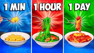 1 Minute vs 1 Hour vs 1 Day Pasta