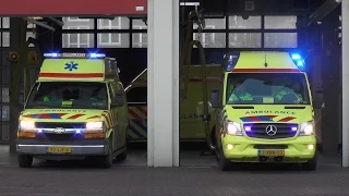 [Dagcompilatie] Verschillende ambulances met spoed in Amsterdam