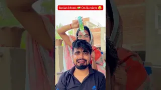 Hair Oiling by Indian Moms 🇮🇳😂 #priyalkukreja #shorts #ytshorts