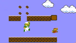 Super Mario Bros. Multiplayer Co-op Mode NES Gameplay