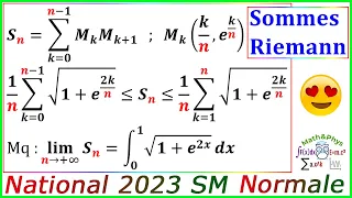Examen National 2023 SM - Somme de Riemann - Calcul Intégrale - 2 Bac SM