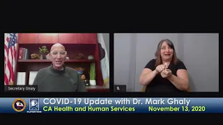 California Health and Human Services COVID-19 Update - November 13, 2020