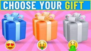 Choose Your Gift Box 🎁 | 3 gift box challenge | Blue, Orange & Gray