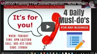 MyEcon Training | 4 Daily Tasks For ANY Business