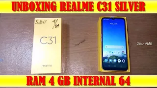 Unboxing Realme C31 Silver Ram 4GB Internal 64GB