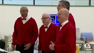 Barbershop quartets spread love and happiness on Valentine's Day