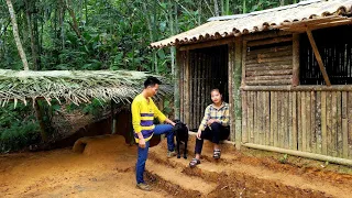 Build a clay stove with my sister - live in my bamboo house off the grid