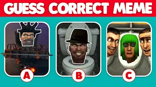 Find meme characters - Guess MEME by voice and HEAD - TOP Skibidi Toilet meme