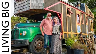 Dream Off-Grid, Self-Sufficient Life All Started With a $2,000 Tiny House Truck!