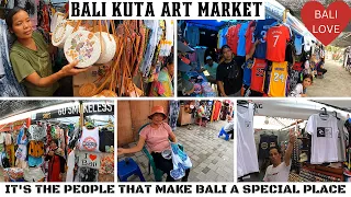 Bali Kuta Art Market Vlog Cheap Tourist shopping on Kuta Beach 2022