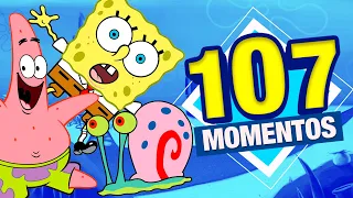 107 momentos más GRACIOSOS de Bob Esponja | Átomo Network