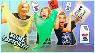 WE TURNED OUR HOUSE INTO A SLIME FACTORY!! Learn HOW to MAKE CLOUD SLIME! / SmellyBellyTV
