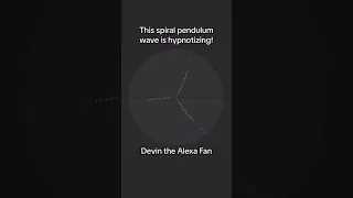 This spiral pendulum wave is hypnotizing!