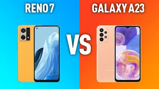 OPPO Reno 7 vs Samsung Galaxy A23. Битва среднебюджетников. Какой смартфон выбрать?