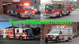 Fire Trucks & Ambulances Responding Compilation #7: Best of Massachusetts