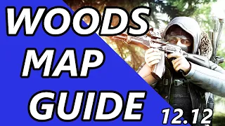 UPDATED 12.12 WOODS MAP GUIDE FOR BEGINNERS -ESCAPE FROM TARKOV