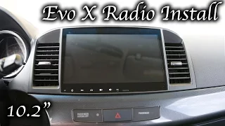 HOW TO: MITSUBISHI EVO X AFTERMARKET RADIO INSTALL | 10.2" ANDROID APP