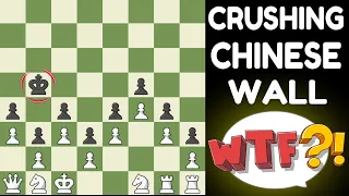 Indestructible Chinese Wall vs Entire Chess Army- Extreme Chess Puzzle