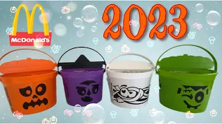 McDonalds 2023 Happy Meal Boo Bucket Complete Set of 4 ~ Adult Collector