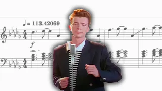 Never Gonna Give You Up except it's terrible and made me fail music theory