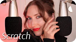 ASMR Brain~Melting Mic Scratching ❤️ Intense but Gentle w/ Whisper Ramble & Toaster Coaster Sounds 🍞