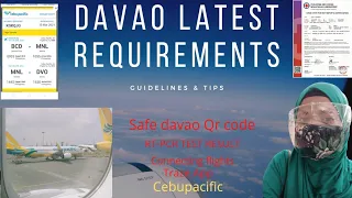 Davao latest requirements | Guidelines & Tips | BCD-MNL-DVO connecting flights I Cebupac airline