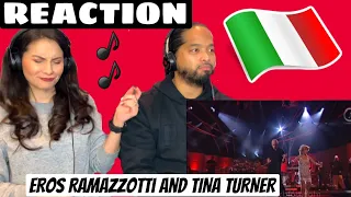 EROS RAMAZZOTTI  AND TINA TURNER REACTION Cose Della Vita. ITALIAN SONG!