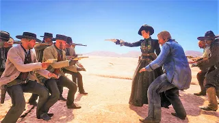 Gunslingers Deathmatch + Gunslingers vs Bounty Hunters | Red Dead Redemption 2 NPC Wars 27