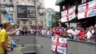 English Fans vs Swedish fans (Euro-2012, Kiev, Lucky Pub)