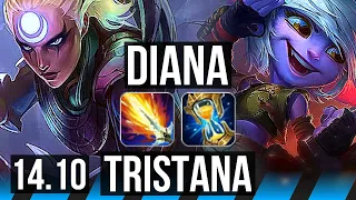 DIANA vs TRISTANA (MID) | 67% winrate, 11/3/9, Dominating | EUW Grandmaster | 14.10