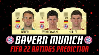 FIFA 22 ◾ FC BAYERN MUNICH PLAYERS RATINGS PREDICTION