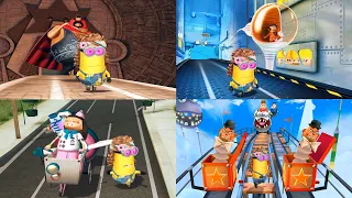 Despicable Me Minion Rush All Boss Fights Vector Meena Villaintriloquist El Macho vs Hippie Kevin