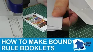 How to Make Bound Booklets - Dining Table Print & Play