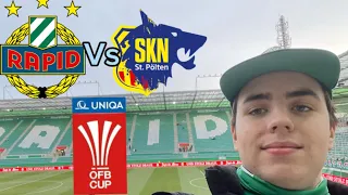 Rapid Wien gegen Skn Sankt Pölten  im Uniqa Öfb Cup