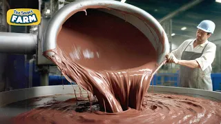 AMAZING Chocolate Production Process | Making Chocolate From Raw Cacao Beans