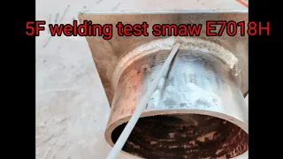 5f joint pipe to plate welding tips tricks  E7018H#khanbiharguru